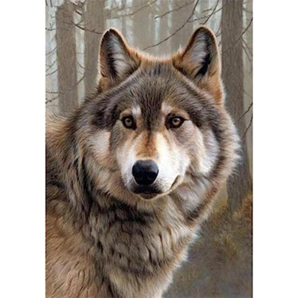 Eiflow Kits de arte de pintura de diamantes de lobo_1