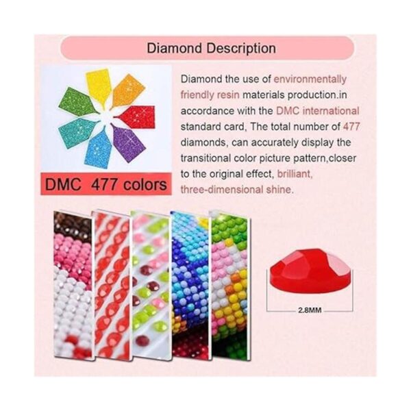 Eiflow Kits de arte de pintura de diamantes de lobo_5