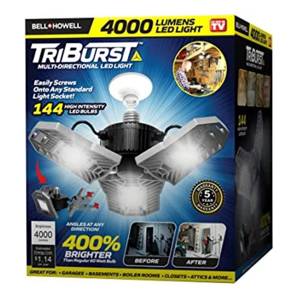 TRIBURST by BellHowell Luz LED de garaje de alta
