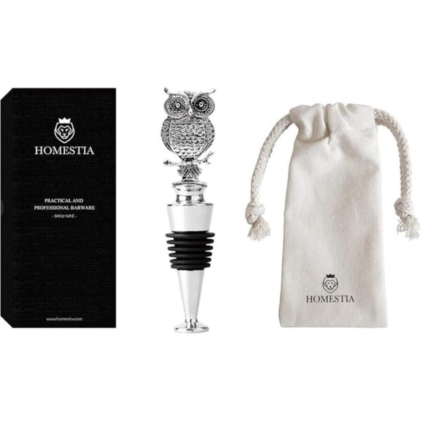 Homestia Tapón de botella de vino de acero inoxidable_3
