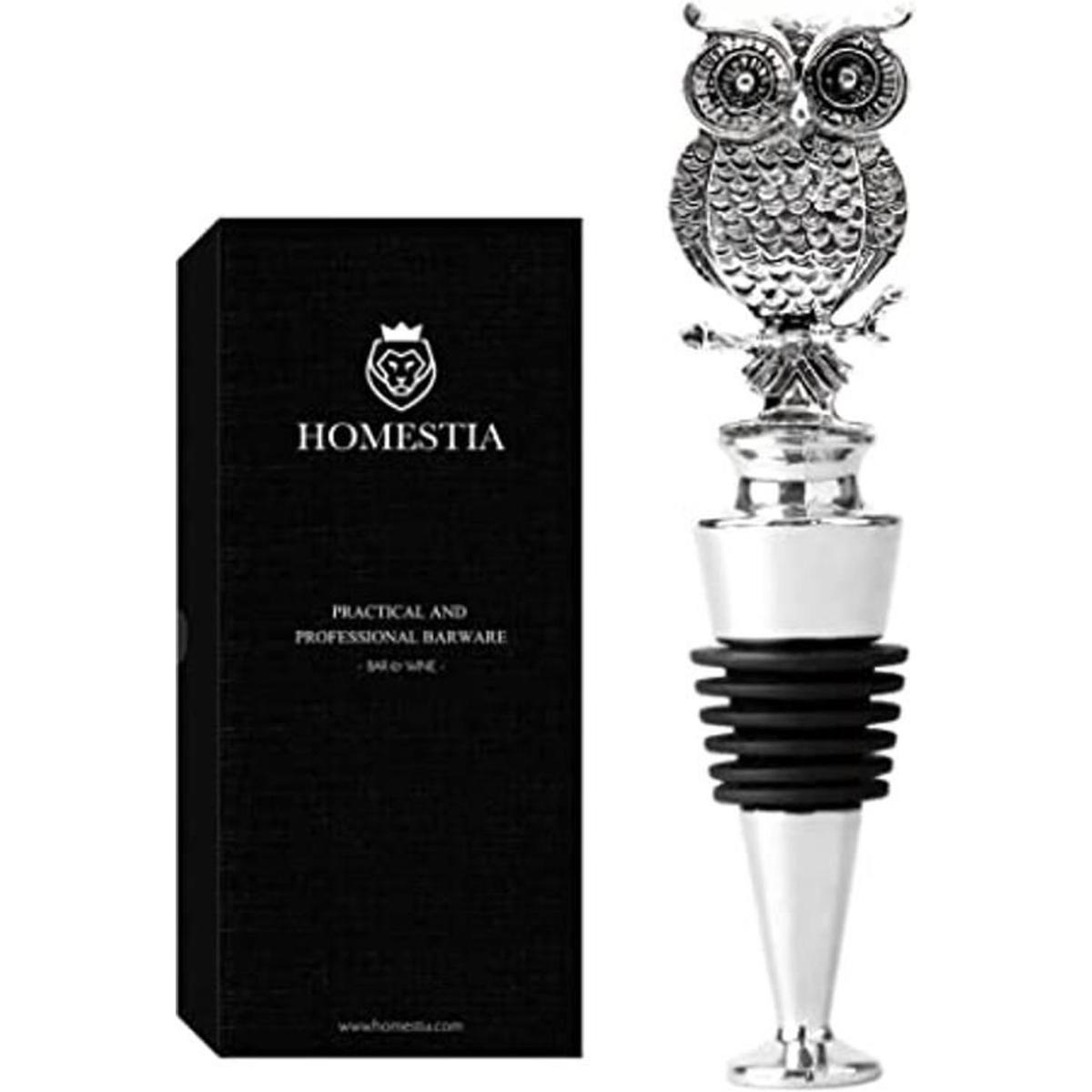 Homestia Tapón de botella de vino de acero inoxidable