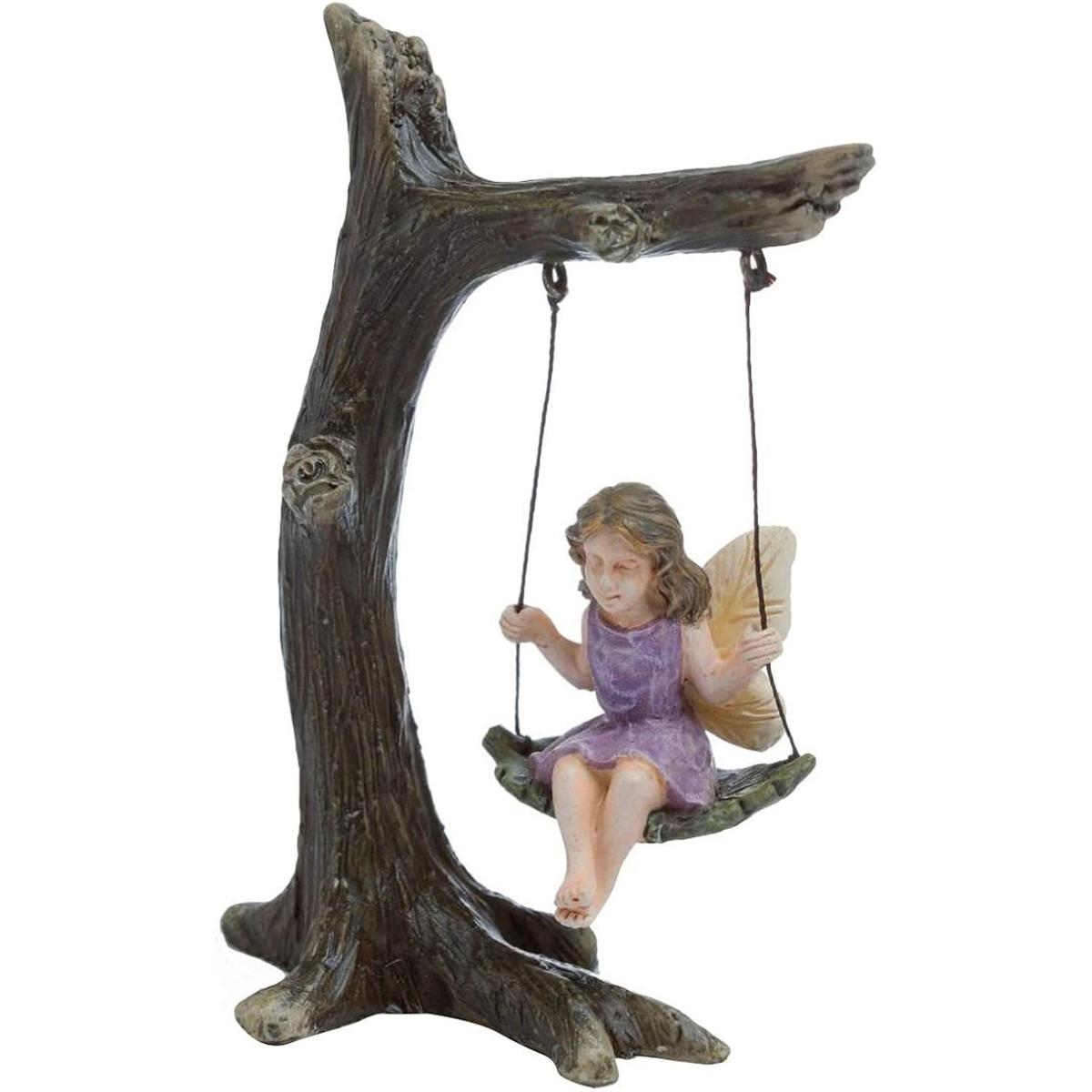 TGLLC Figura decorativa de hada en árbol para niña en