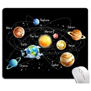 Alfombrilla de ratón cuadrada con diseño de planetas y_1