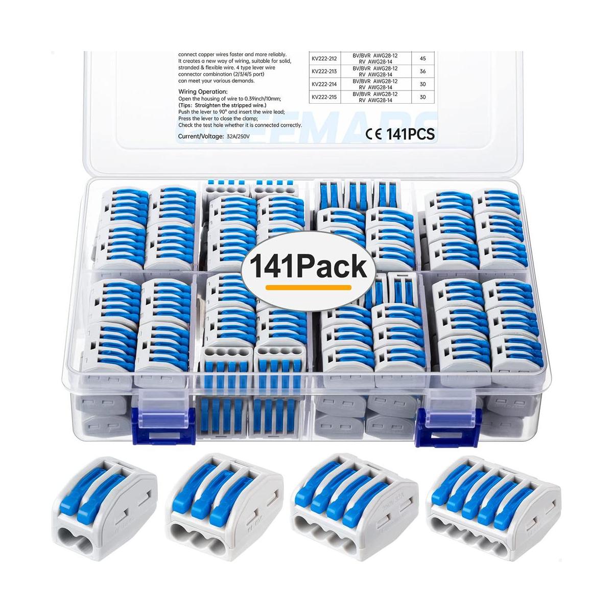 GKEEMARS 141 conectores de cable de palanca conector de