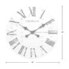 FirsTime Co. Shiplap Reloj de pared de granja hecho_4