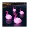 Rukars 4 luces solares flotantes de flamenco luces_1