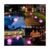 Rukars 4 luces solares flotantes de flamenco luces_4