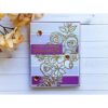 Papel de cartulina metálico punch morado Stardream 8.5 x_3