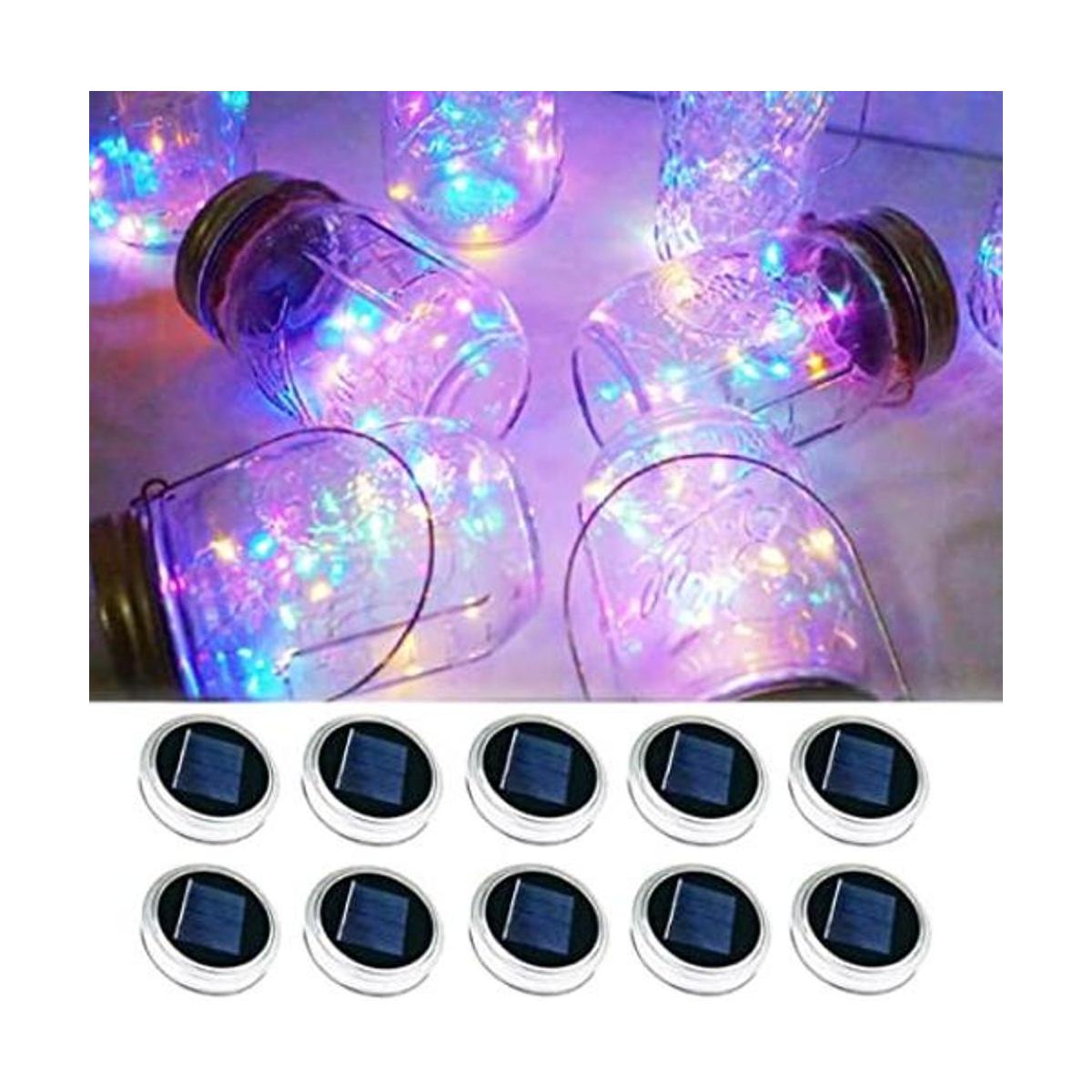 LoveNite Juego de 10 luces solares para colgar 30 luces