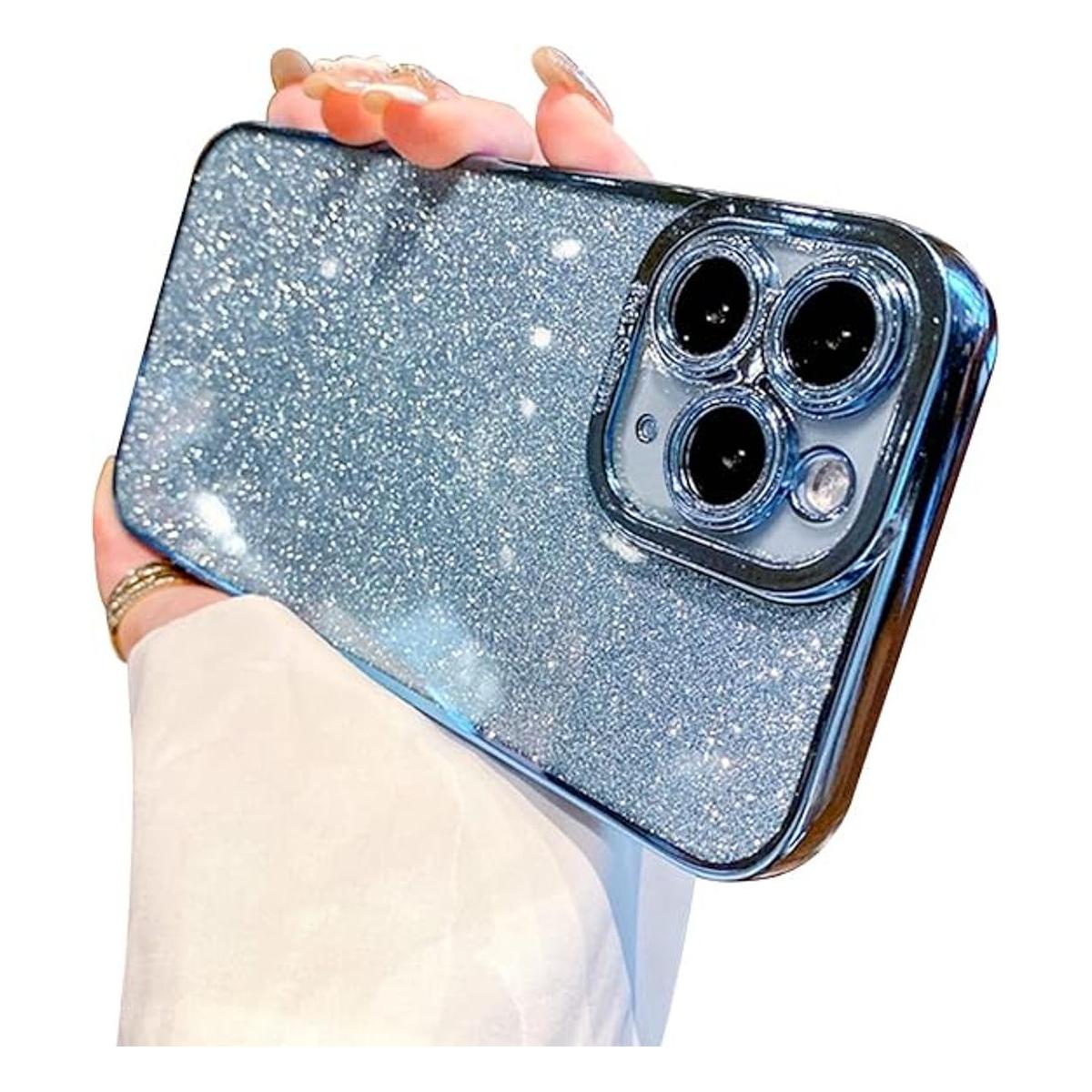 Fycyko Funda compatible con iPhone 11 Pro con purpurina de