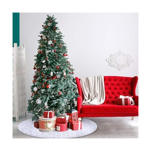 Falda de árbol de Navidad de 48 pulgadas grande de piel