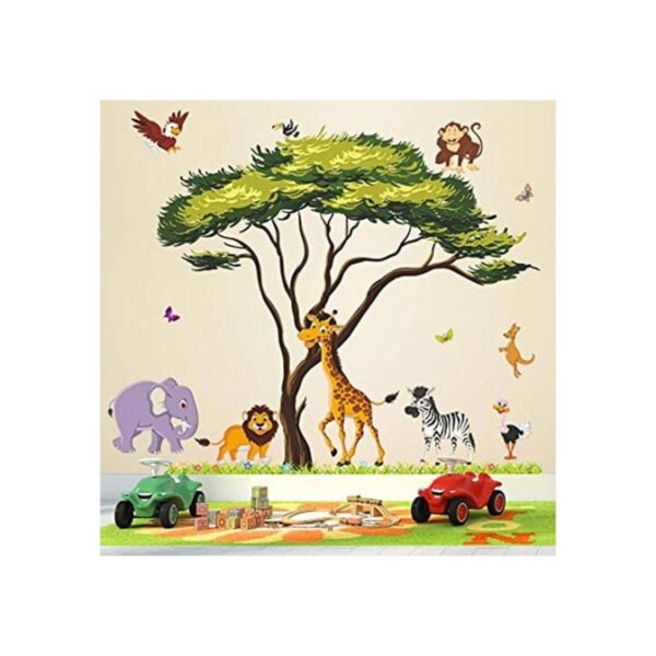 RW1074 Calcomanías de pared de animales de la selva de