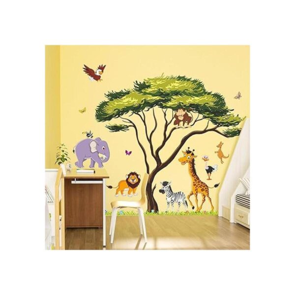 RW1074 Calcomanías de pared de animales de la selva de