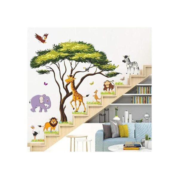 RW1074 Calcomanías de pared de animales de la selva de