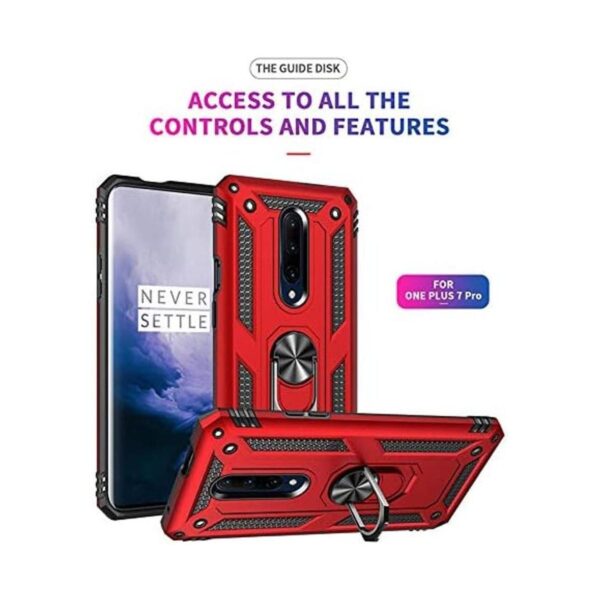 OnePlus 7 Pro Funda de protección militar con soporte_2