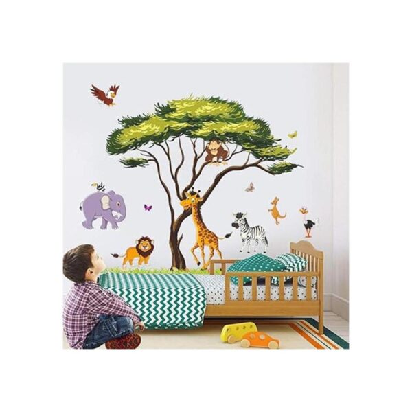 RW1074 Calcomanías de pared de animales de la selva de