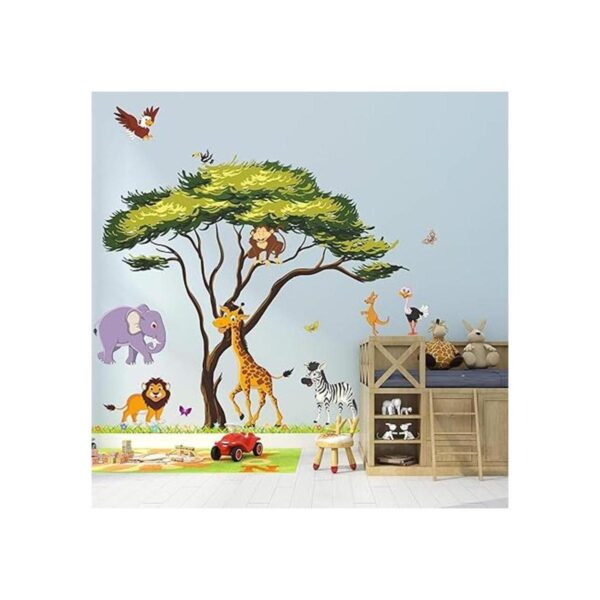 RW1074 Calcomanías de pared de animales de la selva de