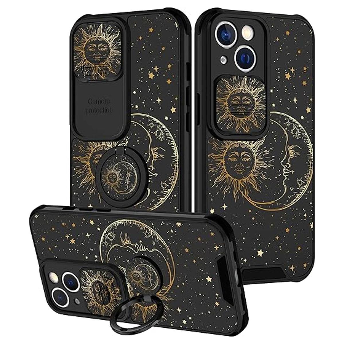Goocrux Funda para iPhone 13 2 en 1 para mujeres y