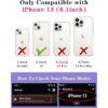 Goocrux Funda para iPhone 13 2 en 1 para mujeres y_2