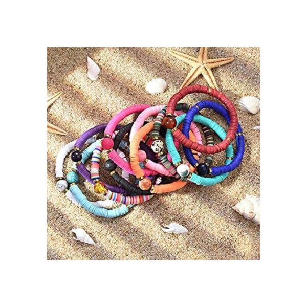 7800 cuentas de arcilla para hacer pulseras 24 colores