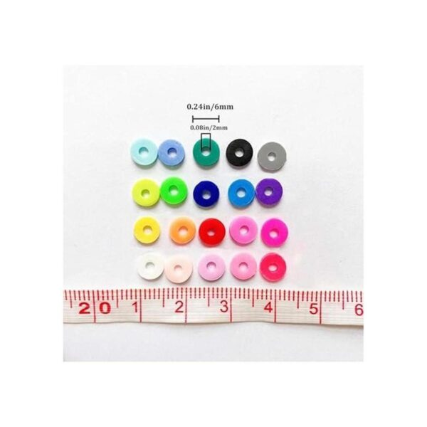 7800 cuentas de arcilla para hacer pulseras 24 colores