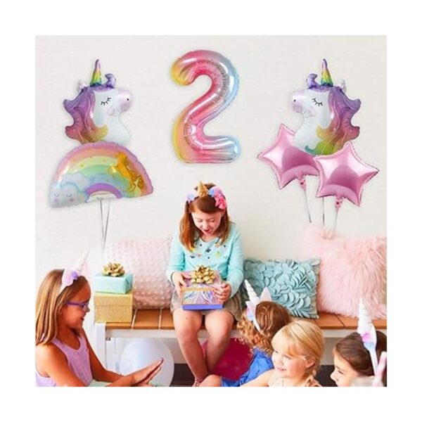 Decoraciones de unicornio para cumpleaños de niñas_5