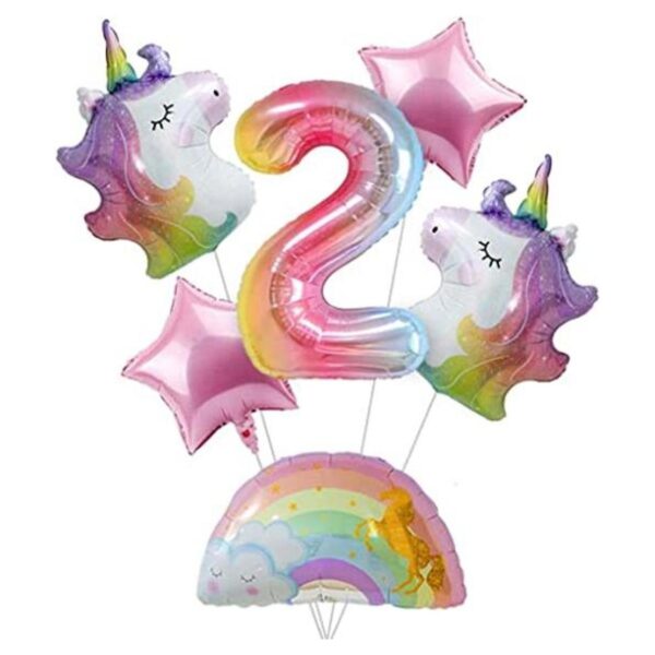 Decoraciones de unicornio para cumpleaños de niñas_1