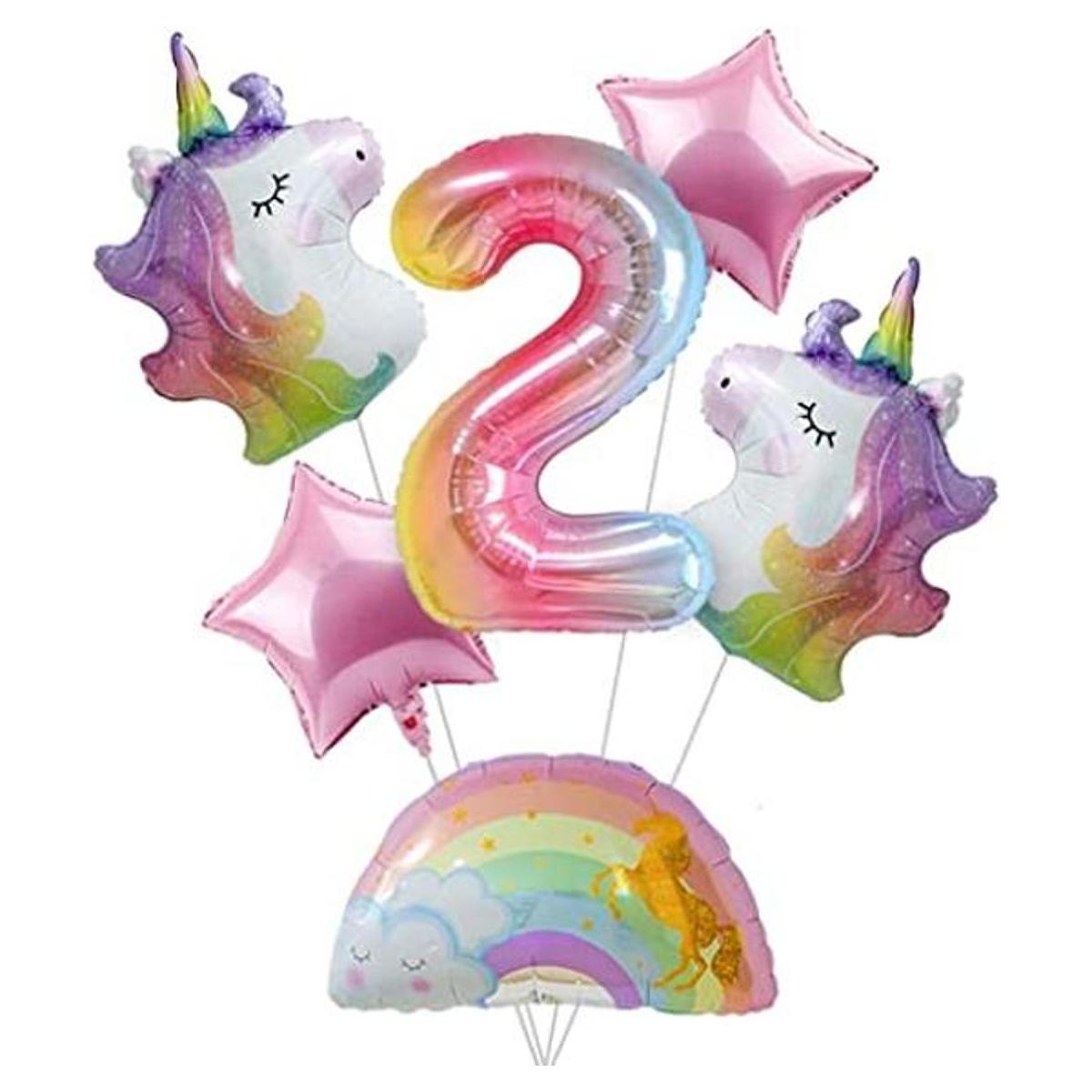 Decoraciones de unicornio para cumpleaños de niñas