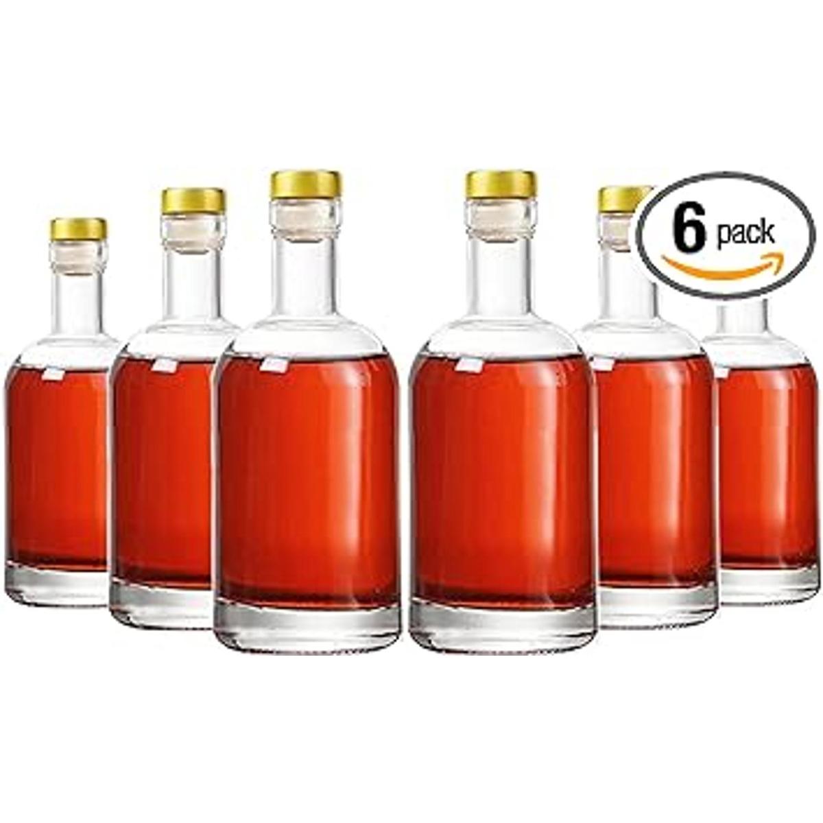 Kaachli Botellas de vidrio transparente de 12 onzas 12.7