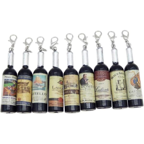 Paquete de 20 botellas de vino de resina de estilo vintage_2