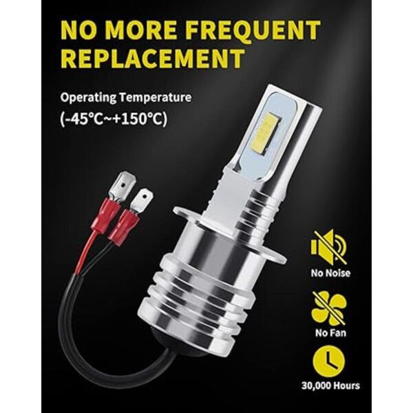 Antline Bombilla LED H3 H3LL súper brillante de 6000 K_5