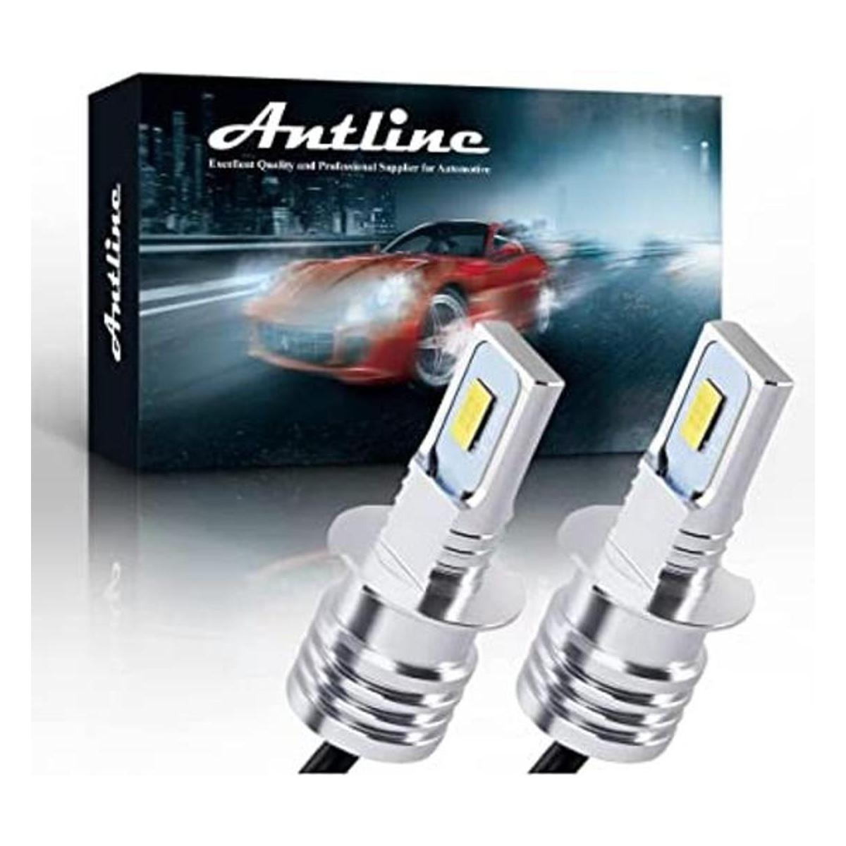 Antline Bombilla LED H3 H3LL súper brillante de 6000 K