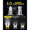 Antline Bombilla LED H3 H3LL súper brillante de 6000 K_3