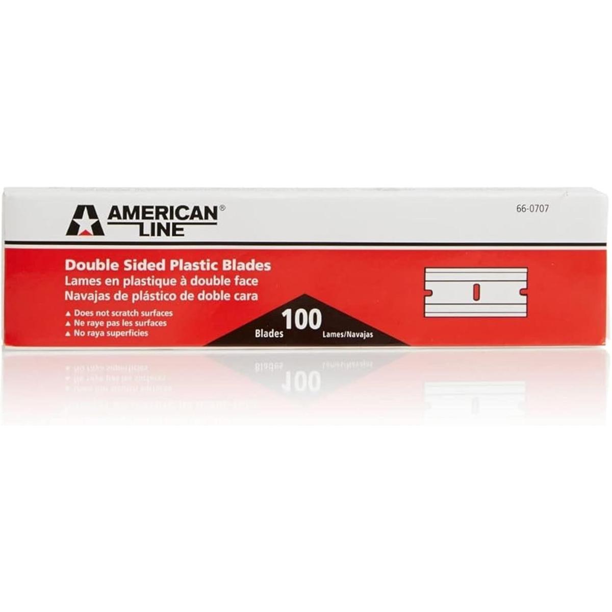 American Line 660707 Cuchillas de plástico naranja con
