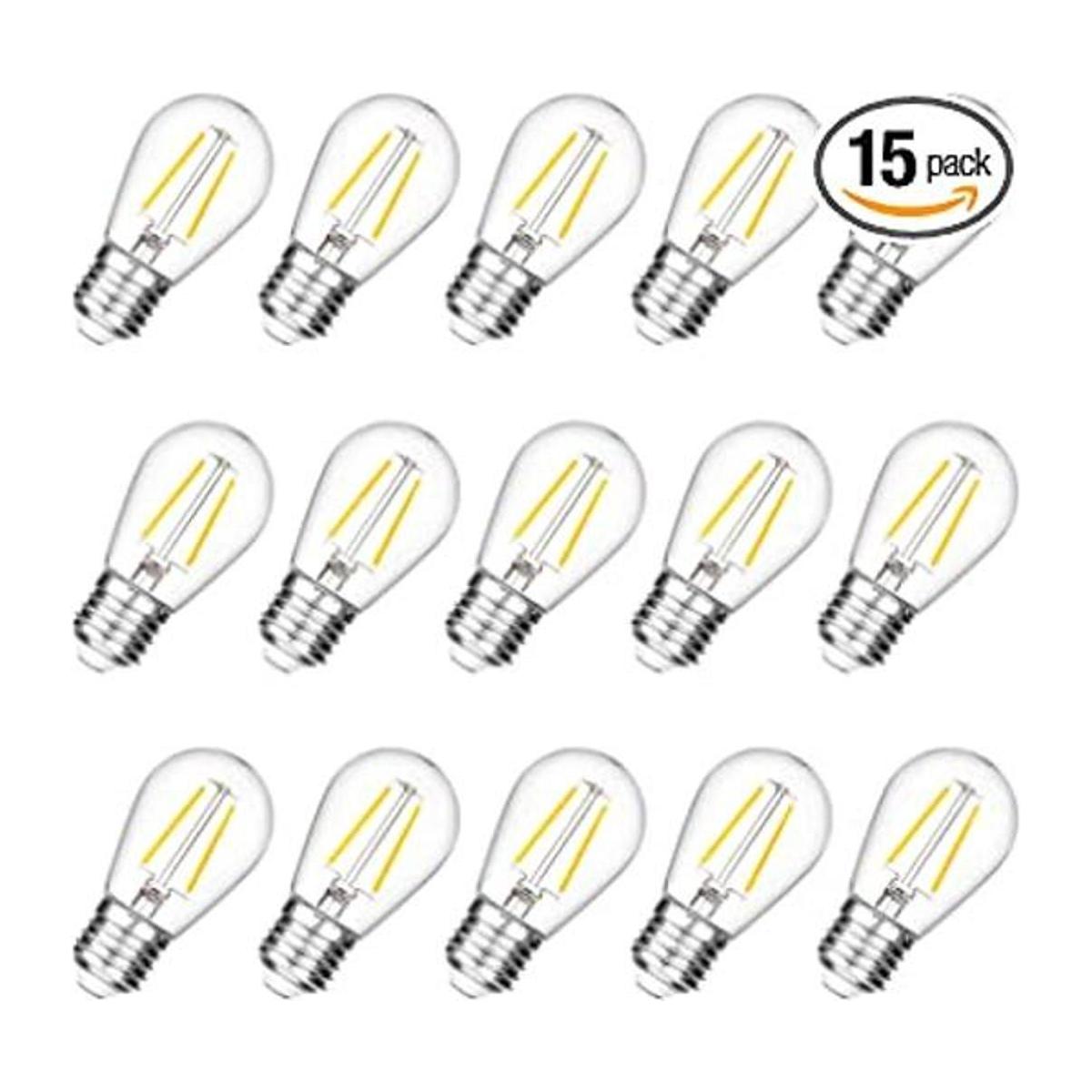 VISTERLITE Bombillas LED de repuesto irrompibles S14 2 W