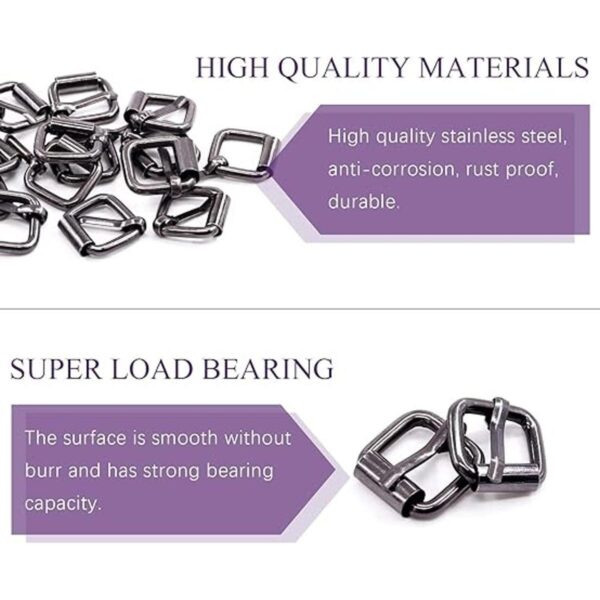 Swpeet 60 hebillas de metal multiusos de 12 pulgada