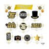 Happy New Years Swirl Decoraciones 2022 Paquete de 40_4