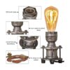 Retro Home Lámpara de mesa industrial estilo steampunk_4