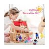 Skylety Juego de 20 piezas de casa de muñecas de madera_4