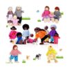 Skylety Juego de 20 piezas de casa de muñecas de madera_1