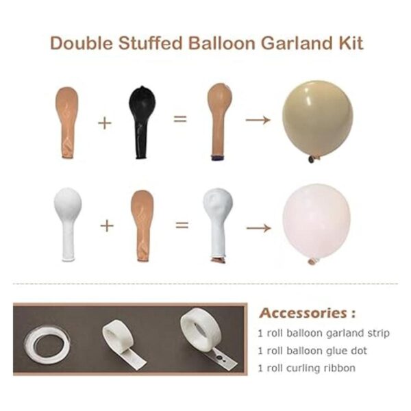 Kit de guirnalda de globos color marfil rubor kit de arco