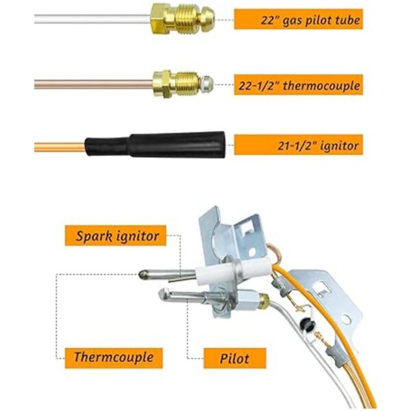 9003542 NAT Gas Pilot Ensamblaje mejorado de 190 grados_3