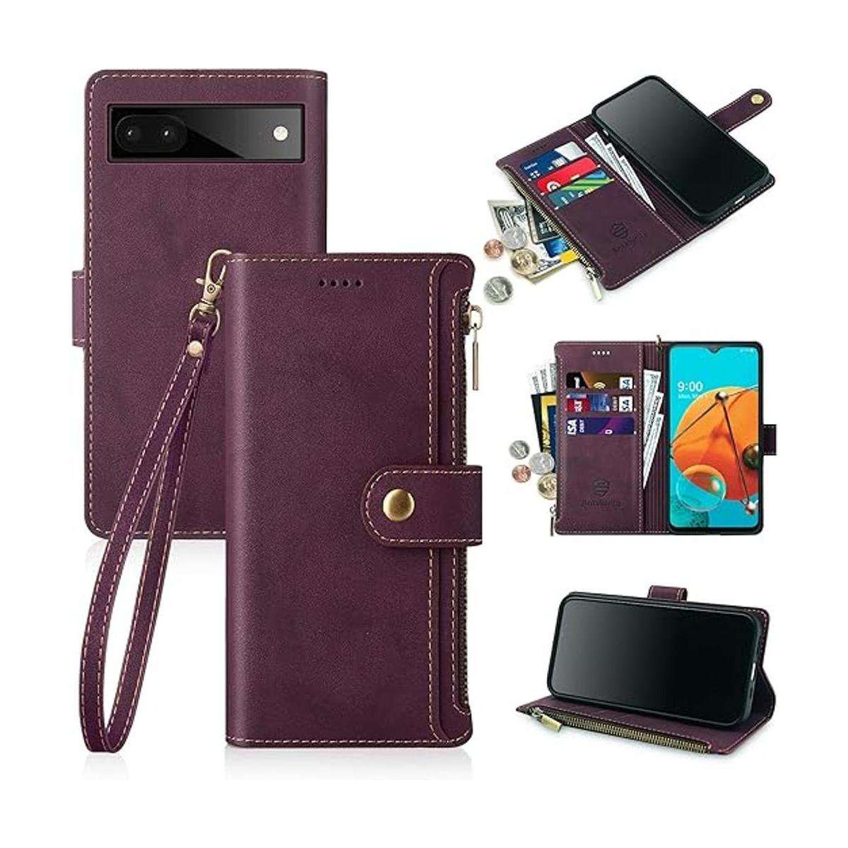 Antsturdy Funda para Google Pixel 6a Bloqueo RFID Funda