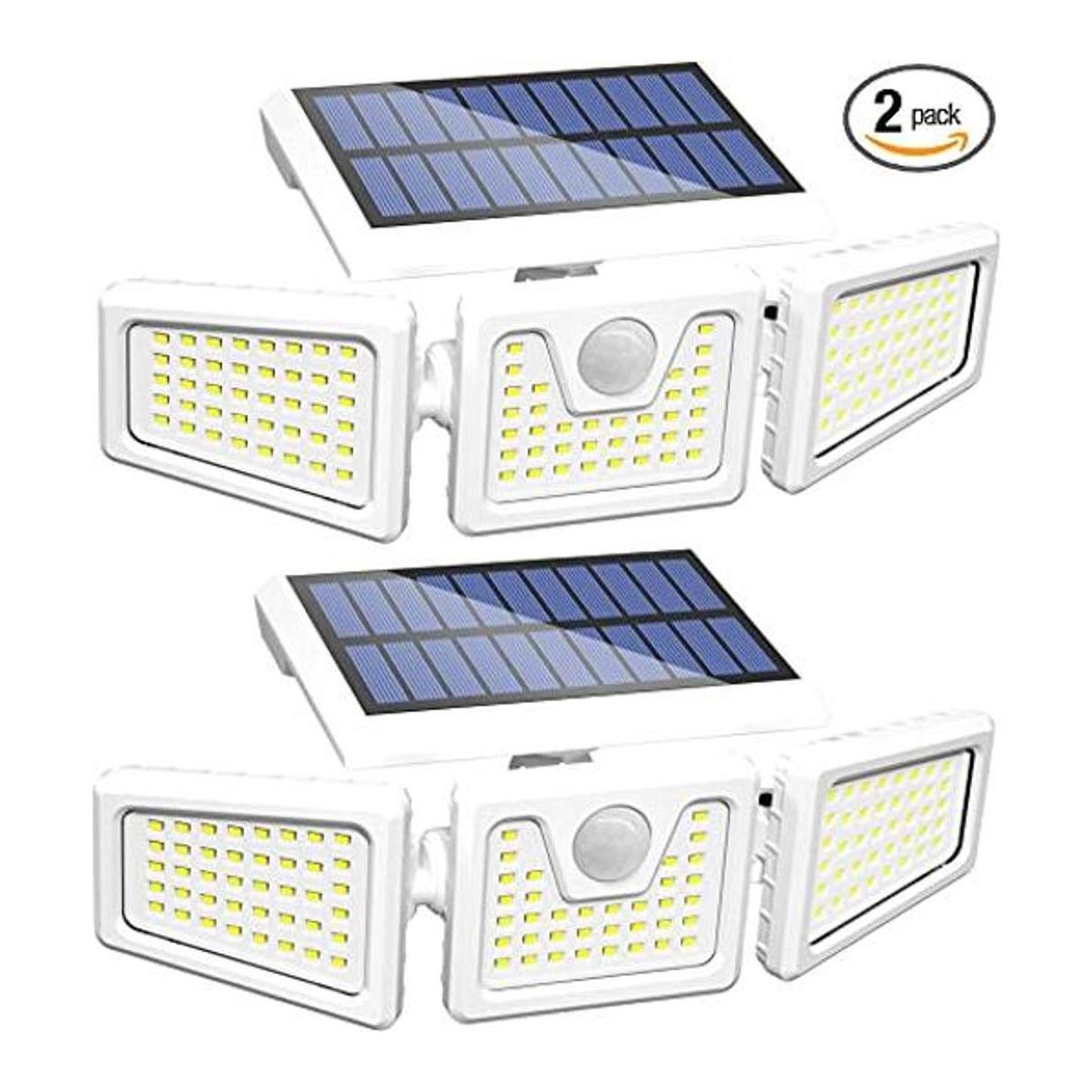 INCX 118 luces LED solares de movimiento para exteriores