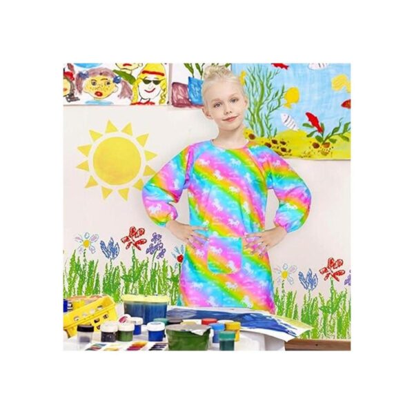 Delantal de pintura de unicornio para niños diseño de_3