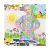 Bofetada de arte para niños falda de pintura de unicornio_3