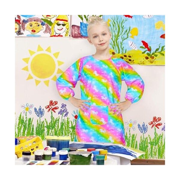 Bofetada de arte para niños falda de pintura de unicornio_3