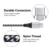 Cable de carga Samsung tipo C paquete de 3 cables USB A a