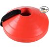 Conos redondos color naranja brillantes equipo deportivo_1