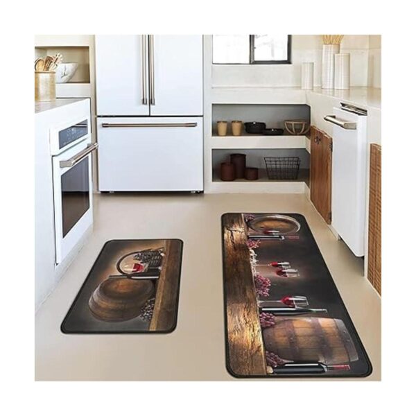 Juego de 2 tapetes de cocina para vino antideslizantes_2